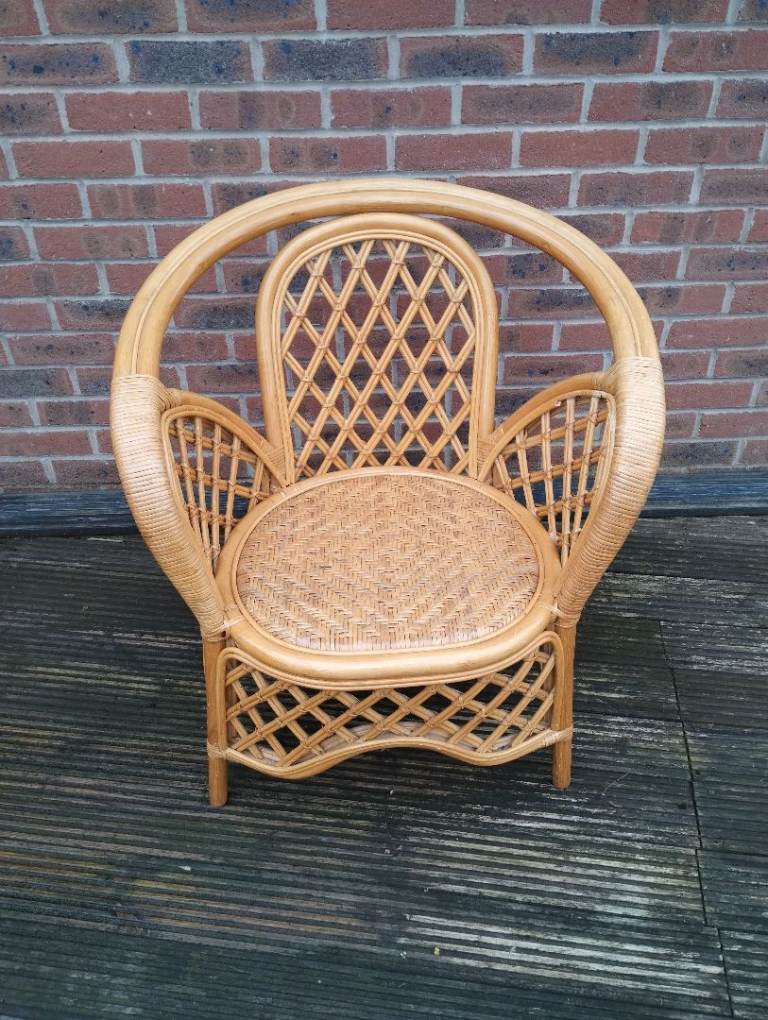 Cane bamboo chair