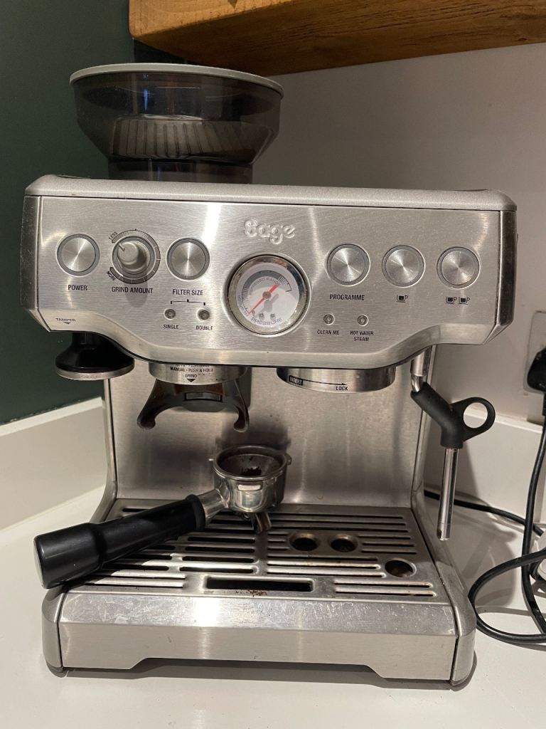 Sage Barista Express Coffee Machine - Silver, Good Condition