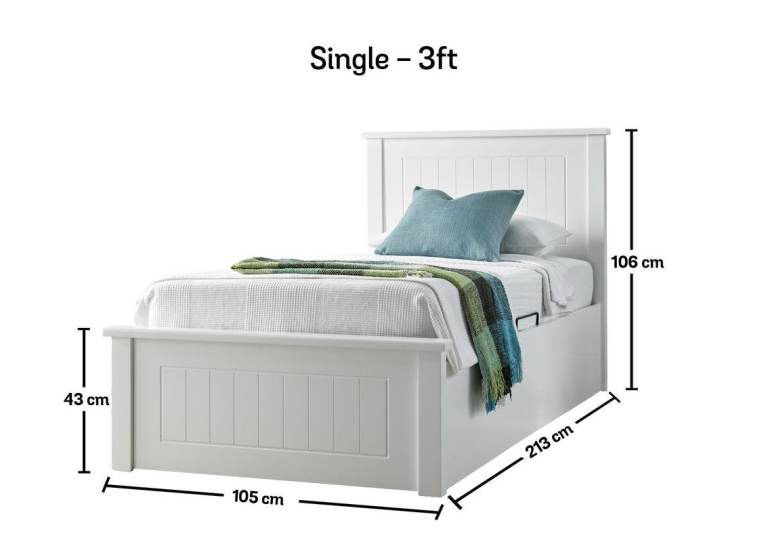 Single ottoman bed