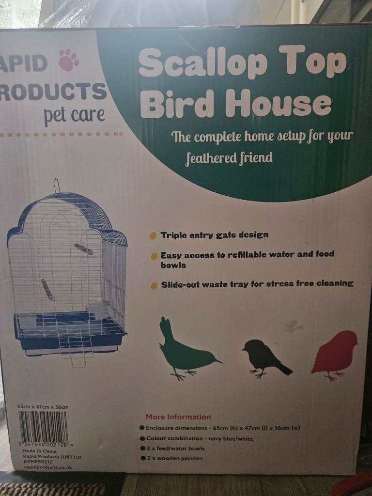 New boxed bird cage