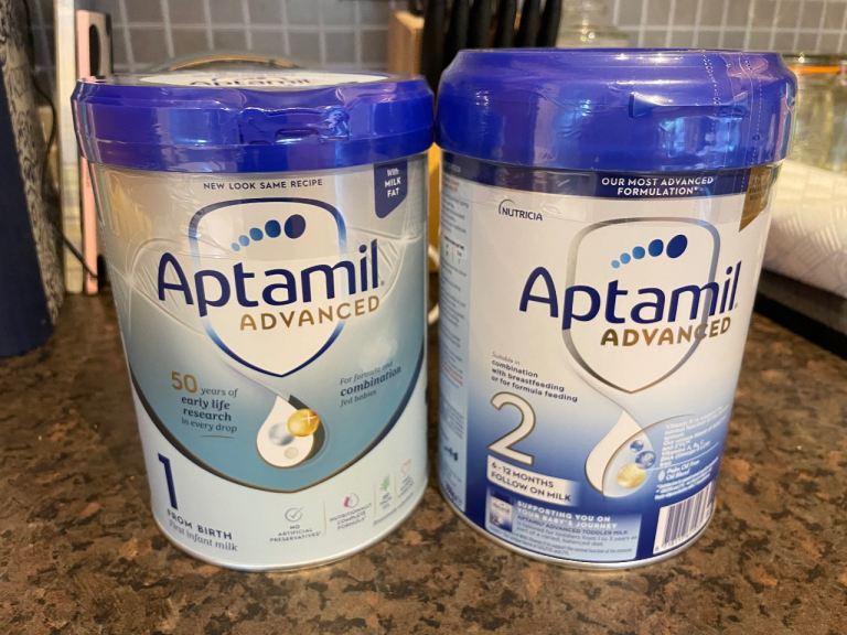 Sealed Aptamil Advanced Formula 1 & 2