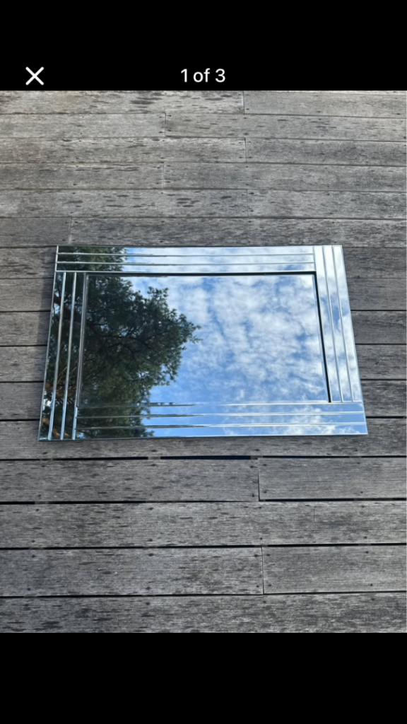 Bargain Large 120x80cm Triple Edge Bevelled Mirror, £40 🚚 Delivered