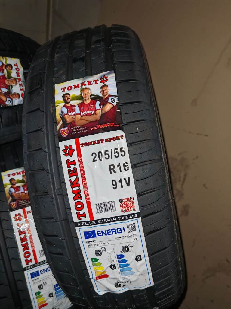 New Tyres 205 55 16 91V Tomket Sport 