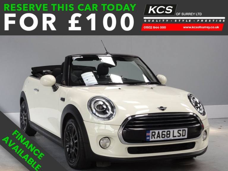 2019 MINI Convertible 1.5 Cooper Convertible 2dr Petrol Manual Euro 6 (s/s) (136 ps) Convertible ...
