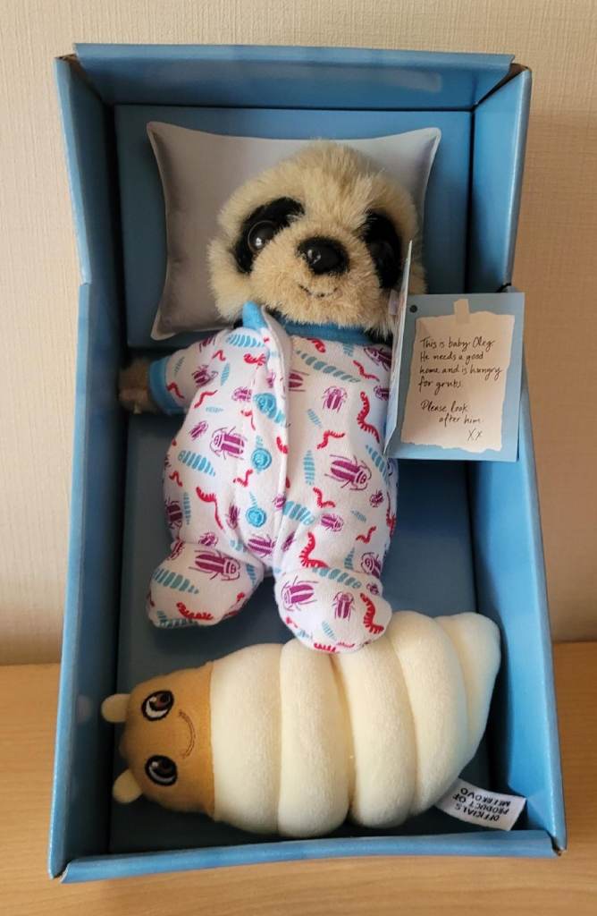 Baby Oleg Meerkat Toy With Grub Compare The Market With Tags & Box