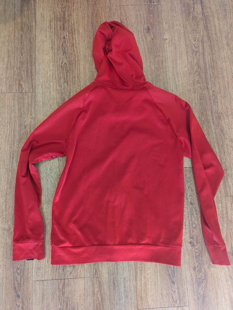 Adidas zipped mens red hoodie size S