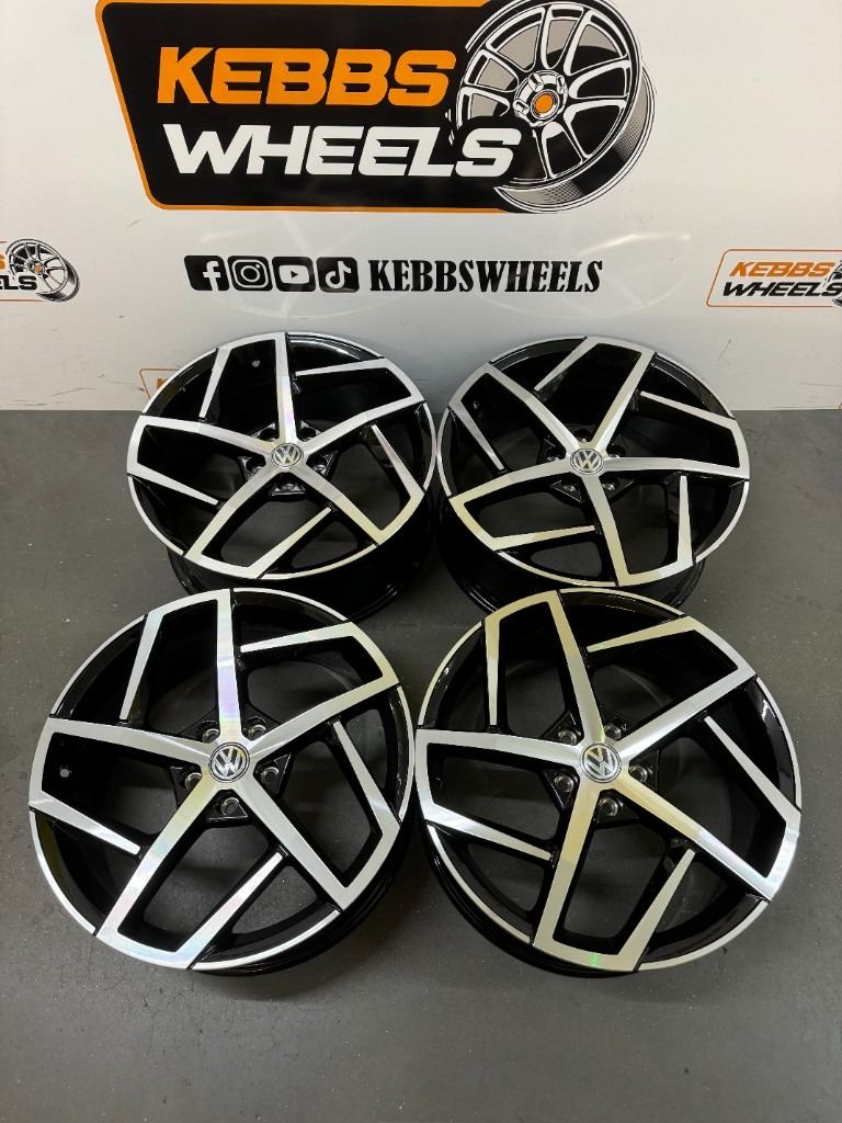 19" VW GOLF DALLAS REPLACEMENT STYLE ALLOY WHEELS AUDI A3 S3 VW GOLF R GTI SCIROCCO CADDY 