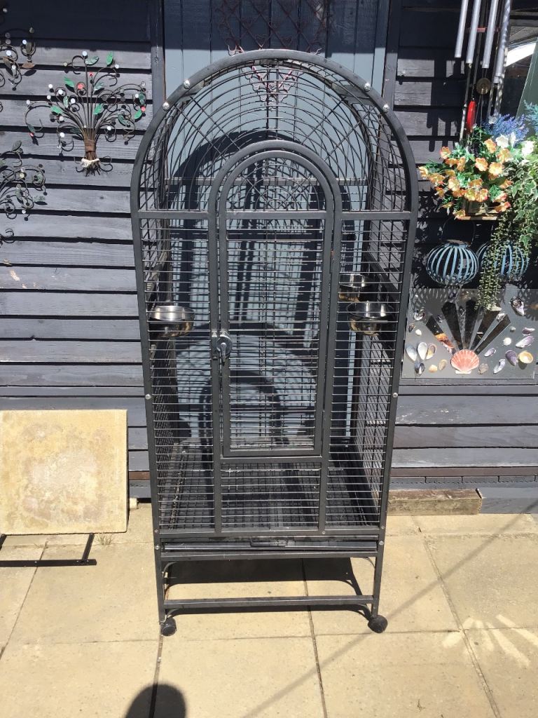 Large Open Top Bird Cage For Large Birds - Comes With Toys-Perches etc