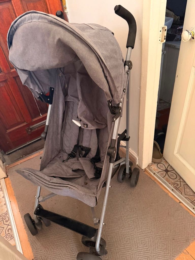 QUICK SALE - Grey Umbrella Fold Stroller Pushchair - Good Condition