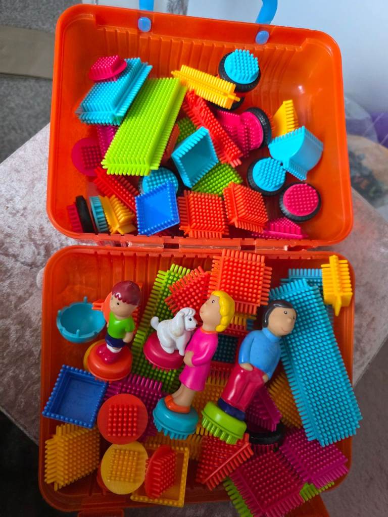 Case of bristle blocks/stickle bricks