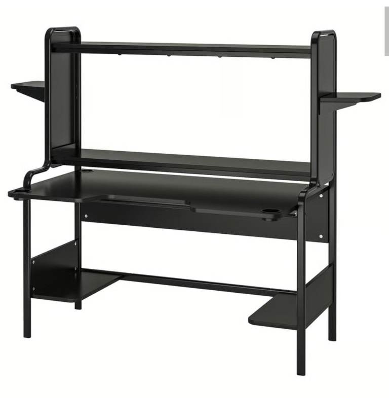 IKEA Fredde Black Desk 