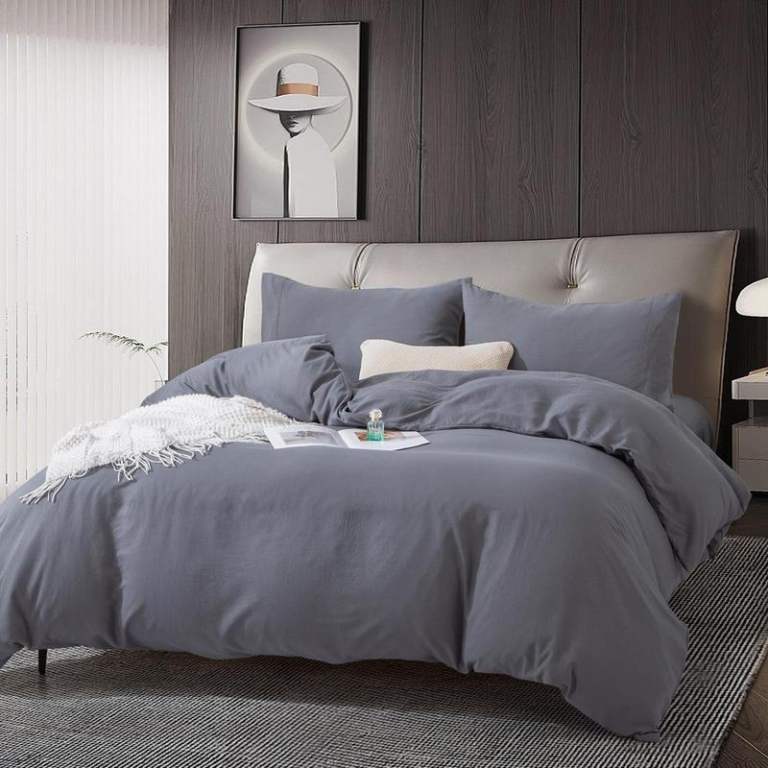 new Duvet Cover Set （double）Natural Fabric