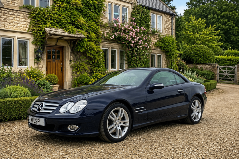 EXCEPTIONAL 2007 MERCEDES-BENZ SL350 CONVERTIBLE AUTO – 315 BHP – FSH – TANZANITE BLUE