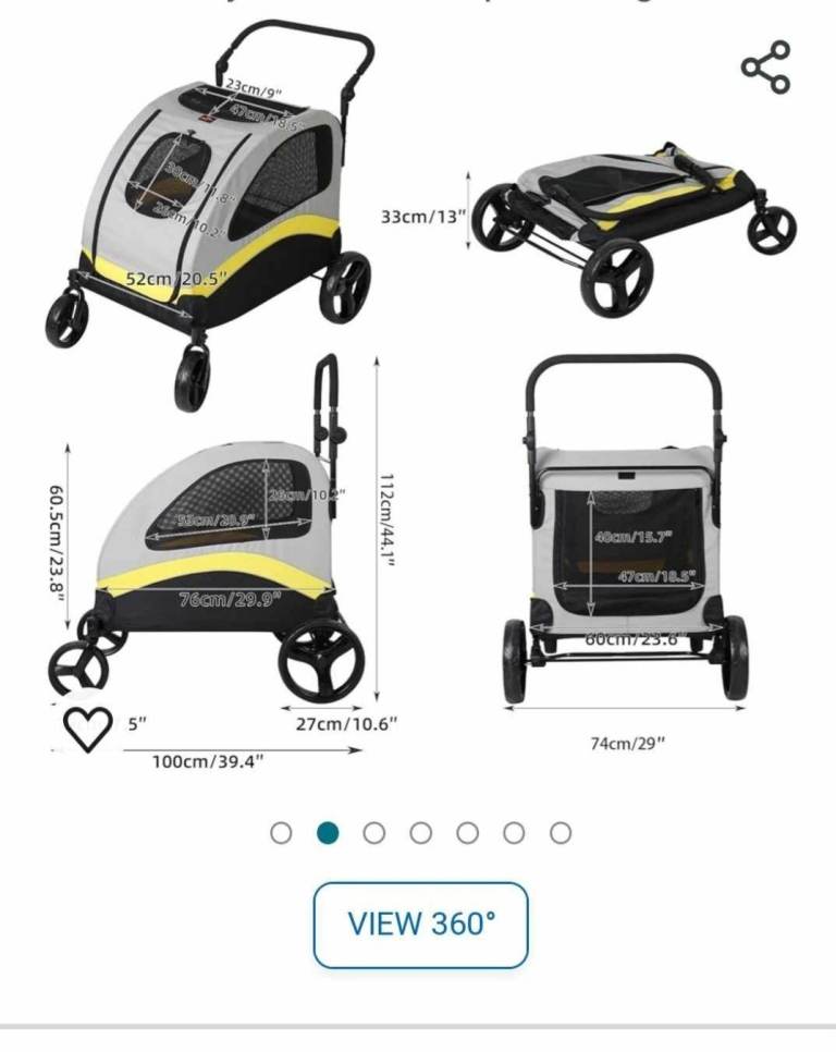BingoPaw Extra Large Dog Buggy