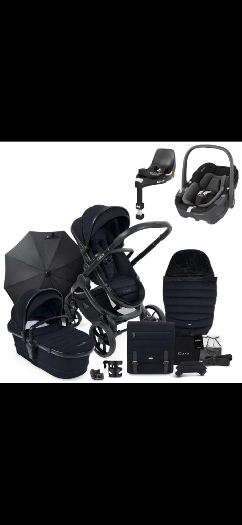 iCandy Peach 7 Complete Travel System – Black