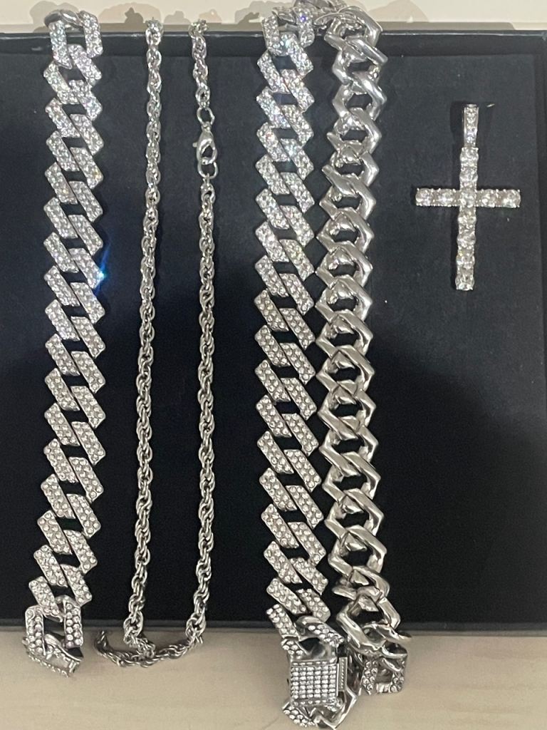 Men’s / Boys Jewellery Set - necklace chains, bracelet - BNIB