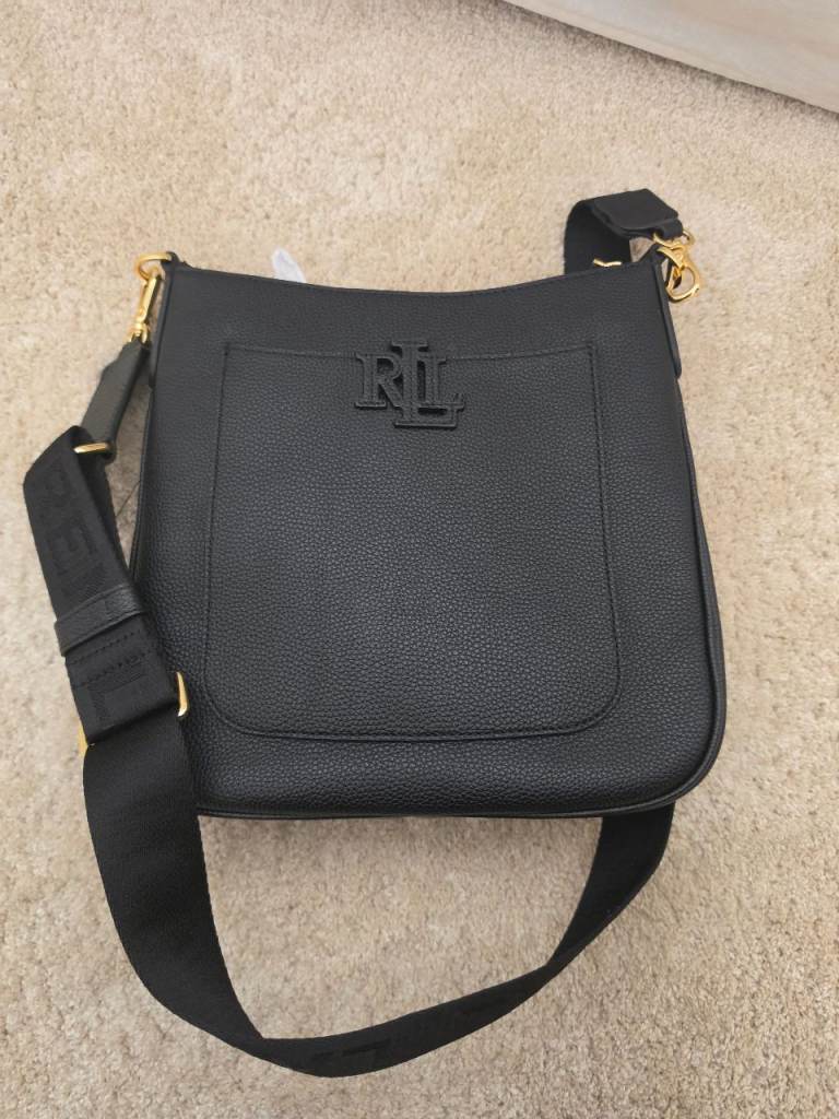 Ralph Lauren Black Leather Crossbody Bag – As Good As New