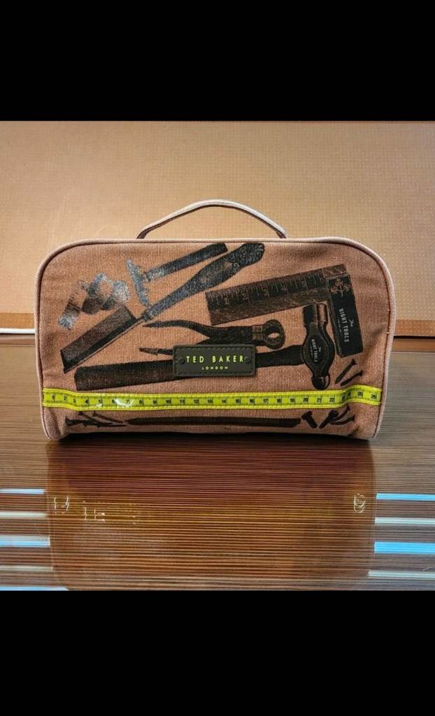 Ted Baker men women make up grooming travel satchel 2 compartments washbag