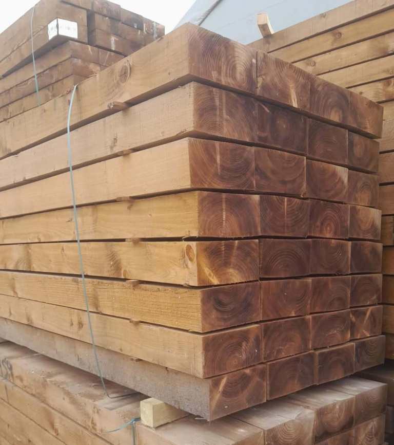 10x5 Brown Tanalised Sleepers (250mm x 125mm