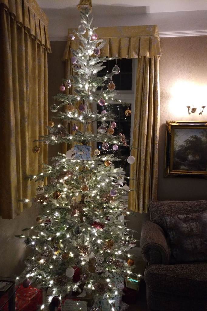 Balsam Hill pre-lit 9ft frosted tree 