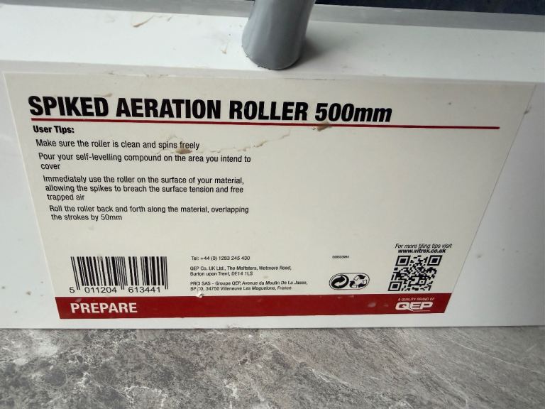 GEP Spiked Aeration Roller 500mm – As Good As New