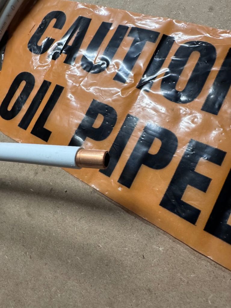 11.5m PVC Coated Copper Pipe 10mm x 0.7m  