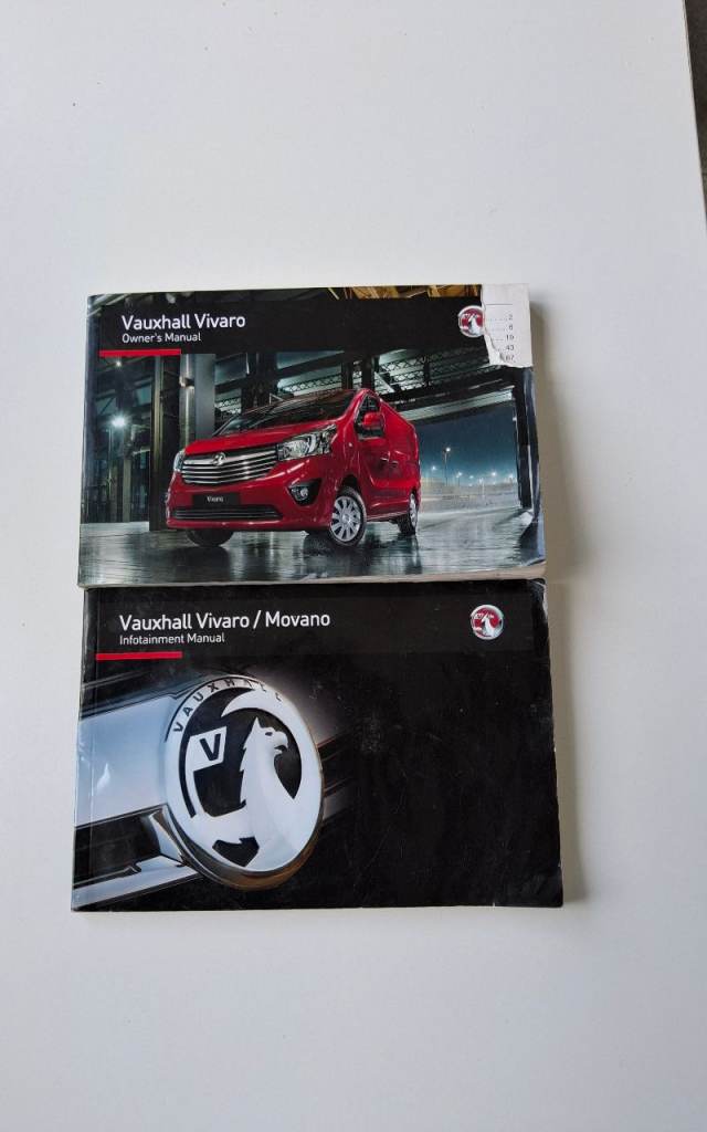 Vauxhall vivaro manuals