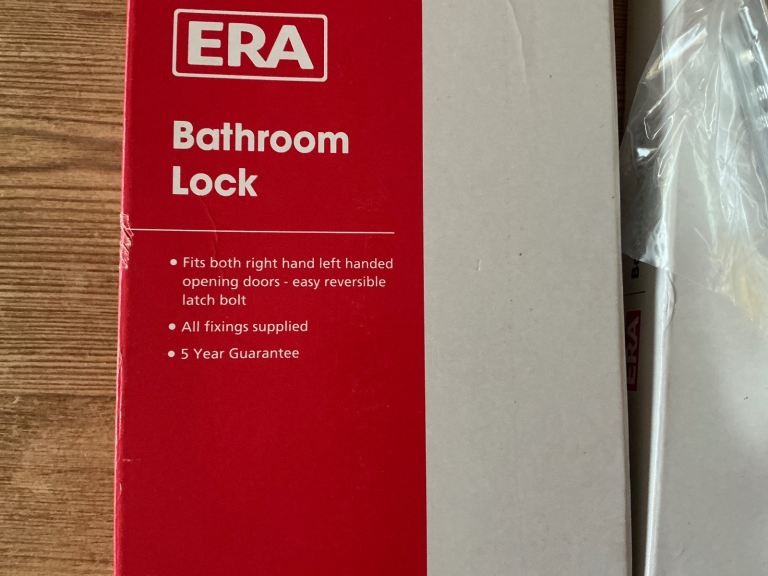 ERA Chrome Bathroom Locks 2 for £11.