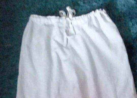 Light Cream Beige Drawstring Ties Palazzo Trousers Pants.Size 8.POST OR COLLECT!