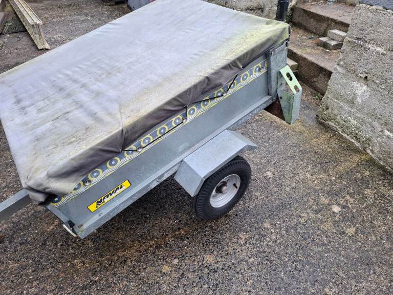 Small Galvanised aluminium trailer