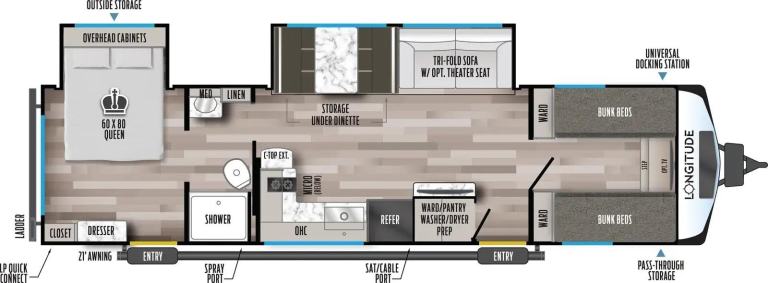 Forest River East To West Longitude 315fb American Caravan 2 bed 2027 YM