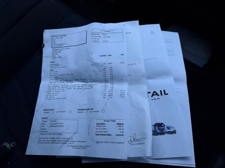 2020 IVECO DAILY 2.3L DIESEL WHITE AUTOMATIC PANEL VAN - 145K - NEW CAMBELT