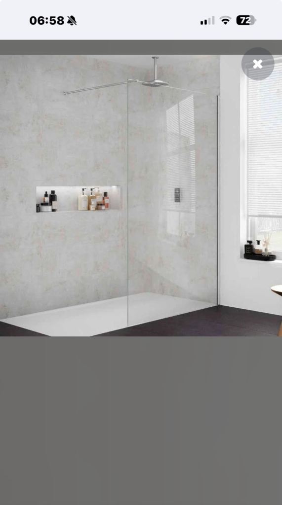 Merlin 8mm Wetroom 1000mm