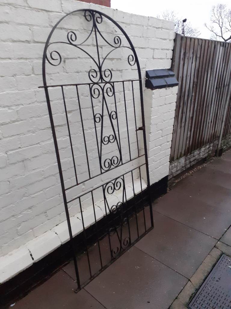 Arch Top Wrought Iron Side Gate