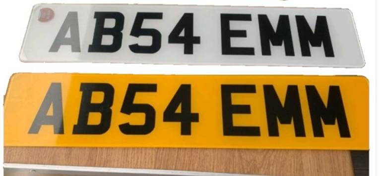 Registration Number AB54 EMM Plates – Good Condition
