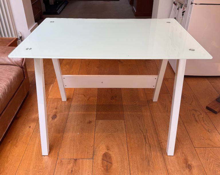 Glass-topped Desk 100cmx70cm (John Lewis)