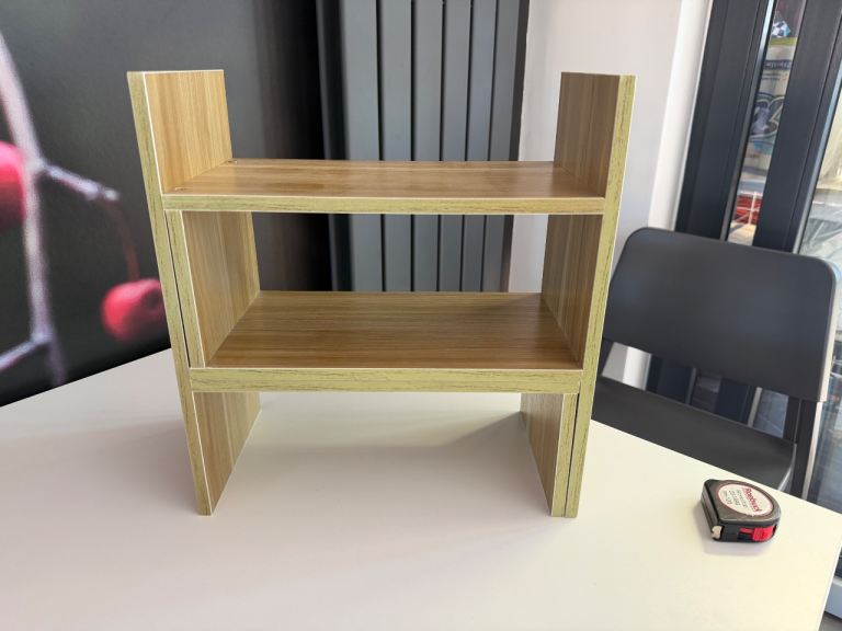 Desktop Shelf Bookcase Tabletop Storage Rack Organizer Bookshelf Display Unit