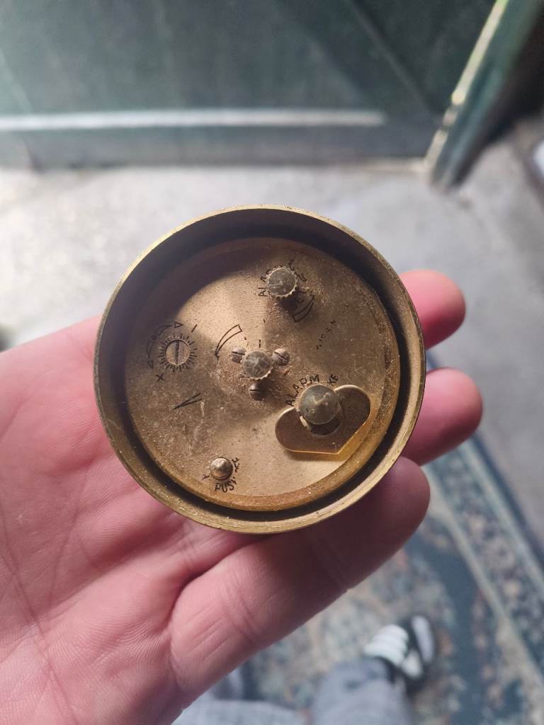Vintage Brass swiza clock 