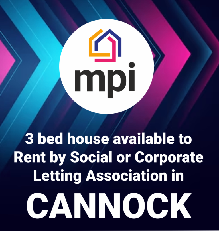 3 bedroom property to rent by corporate or social letting association 