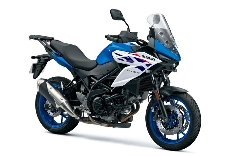 NEW 2026 Suzuki SV 7GX Adventure Motorcycle Blue White Black Available To Order