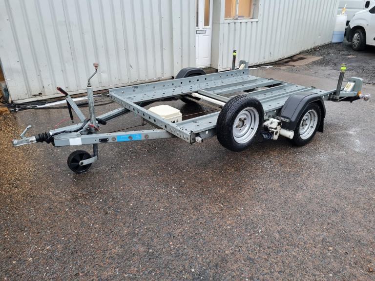 Woodford Smart Car Trailer with a load bed ramps motor mover small cars rally cars auto test