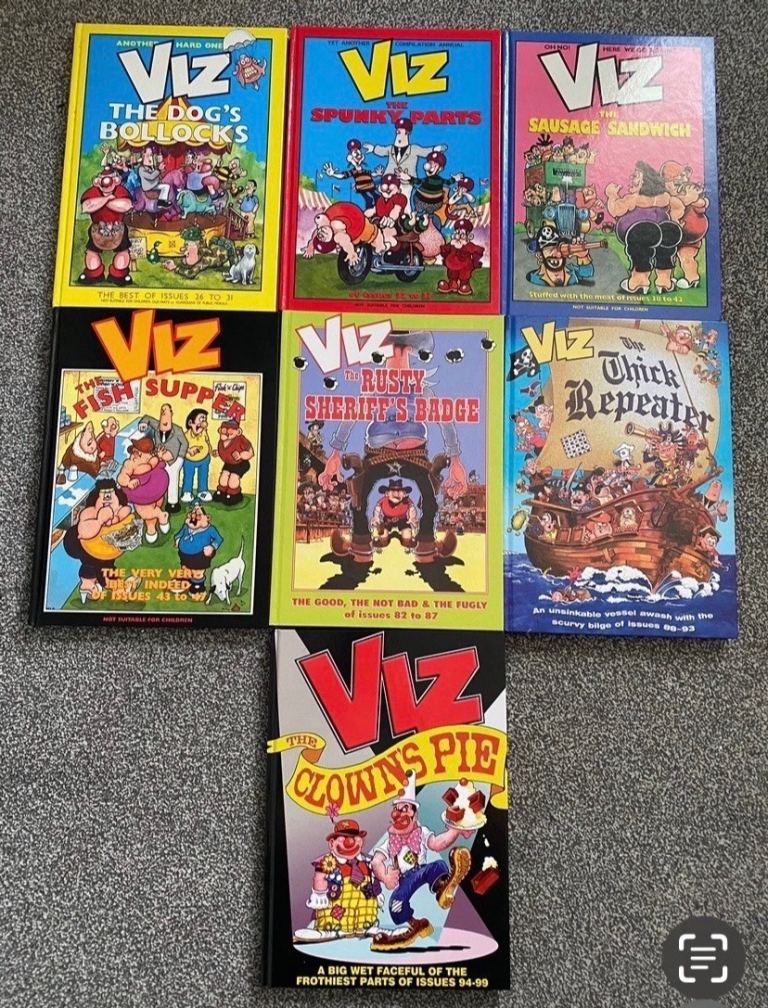 VIZ ANNUALS - 19 Vintage Viz Annuals In Excellent Condition 