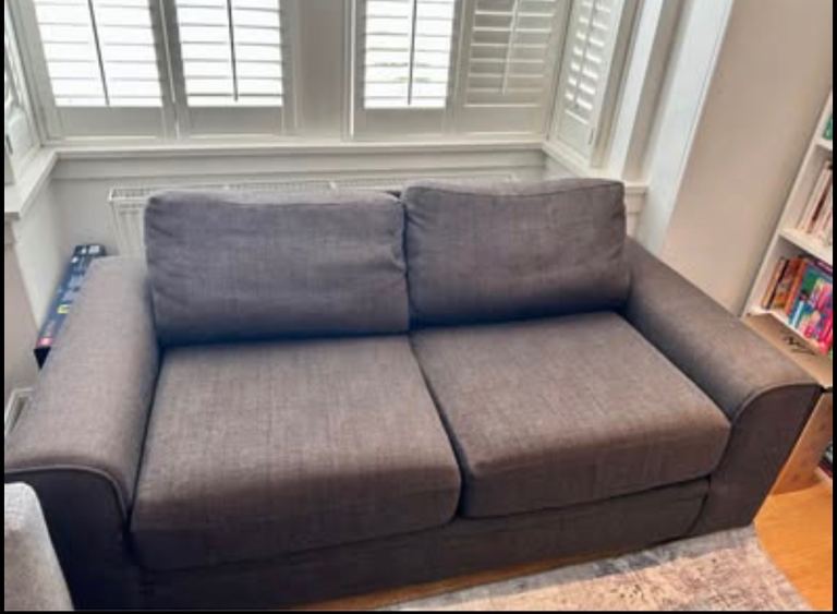 Double sofa-bed - dark grey 
