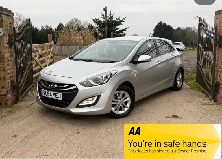 2014 Hyundai i30 1.6 CRDI BLUE DRIVE ACTIVE 5DR 112K (SILVER) A/C F.S.H AA APPROVED  HATCHBACK Di...