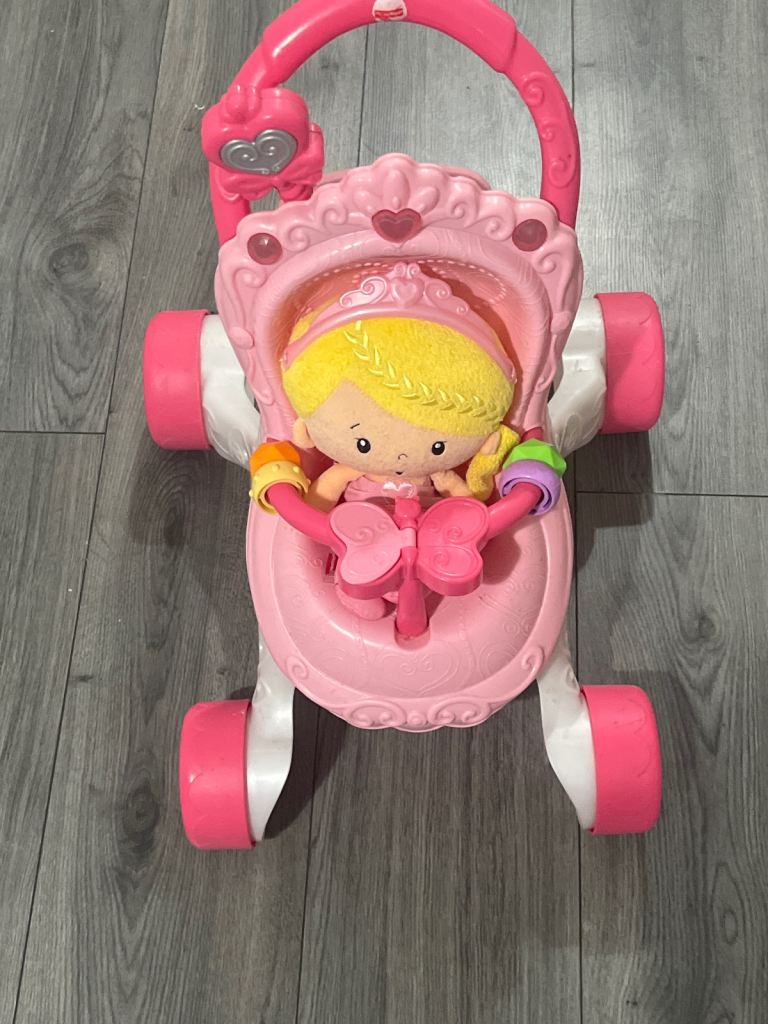 Fisher-Price Princess Musical Stroller and Doll Playset