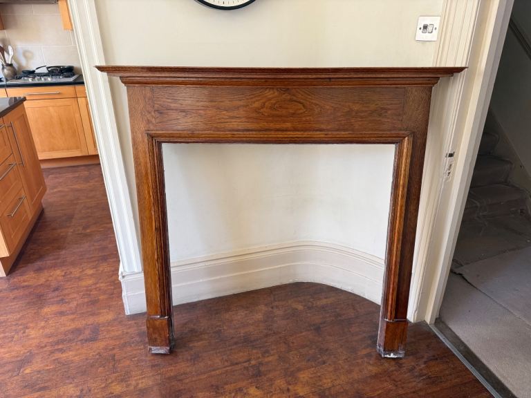 Wooden fireplace surround