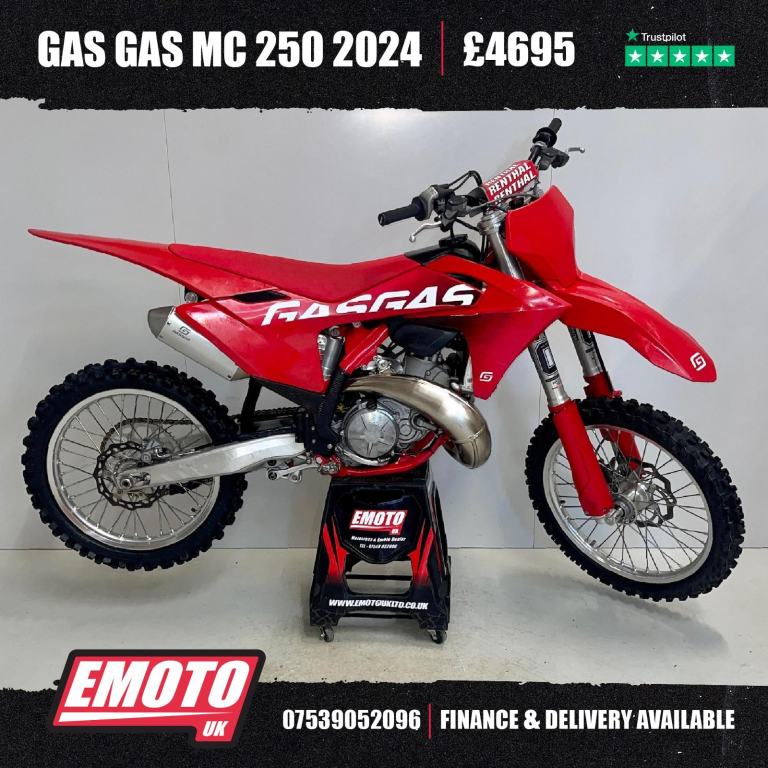 GAS GAS MC 250 2024 Motocross Bike 250cc 30 Hrs @EmotoUK - Finance Available