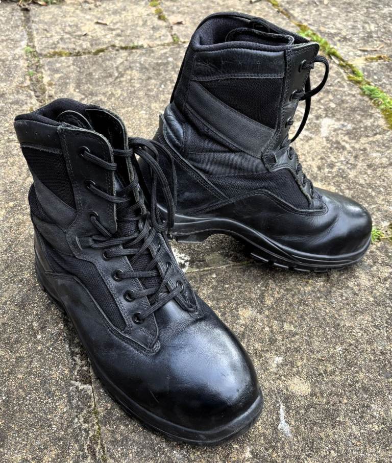 YDS GOLIATH ARMY COMBAT BOOTS SIZE 10 TACTICAL MILITARY CADET AIRSOFT HIKE POLICE SECURITY WORK VGC