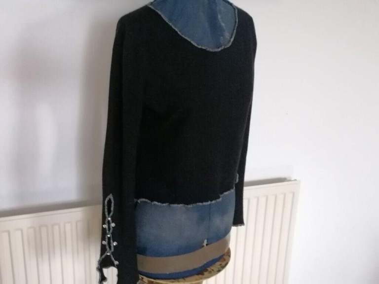 Designer NETTLES Cashmere Stylish Bespoke Jumper. Ladies. N. Mint Cond. Size : S 