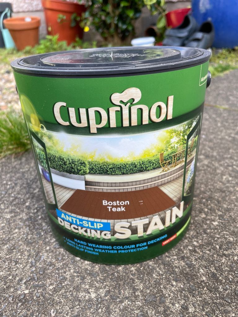 Cuprinol anti slip decking stain - unopened 2.5l